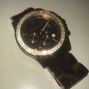 Tortoise Michael Kors watch